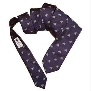 Vineyard Vines Woody & Tree Silk Tie – Nautical Navy – NWT
